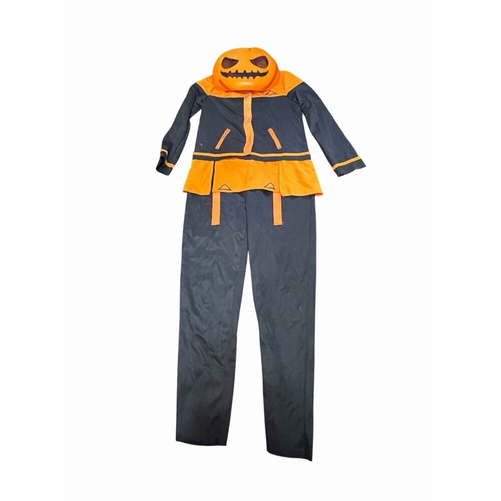 Fortnite Punk Spirit Halloween Costume Jumpsuit Light Up Mask Youth Lg Pumpkin